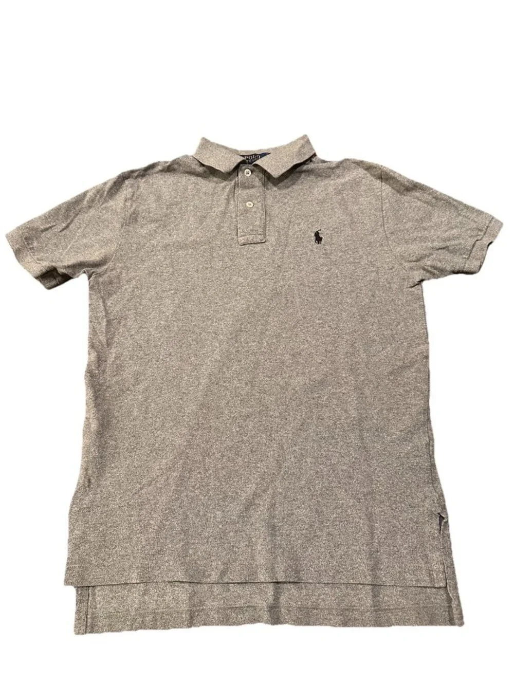 POLO RALPH LAUREN Mens Classic Fit Cotton Polo Shirt Grey Small